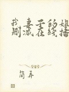 我妻子的姐姐无删减在线播放
