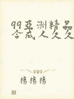 99亚洲精品综合成人久久
