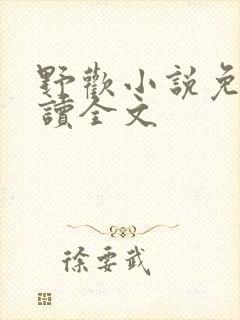野欢小说免费阅读全文