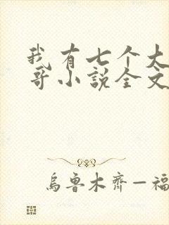 我有七个大佬哥哥小说全文免费