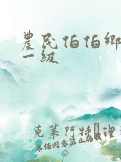 农民伯伯乡下妹一级