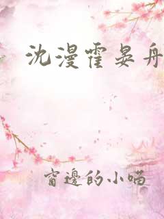 沈漫霍晏舟小说
