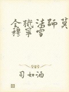全职法师莫凡与穆宁雪
