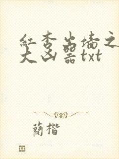 红杏出墙之乡村大凶器txt