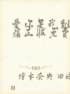 爱你是我难言的痛正版免费