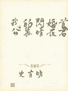 我的闪婚首富老公慕晴夜君博