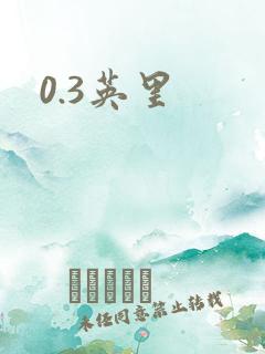 0.3英里