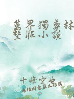 万界独尊林枫完整版小说