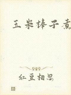 玉米棒子煮水