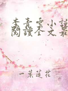 李青云小说免费阅读全文最新章节