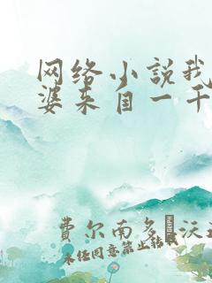 网络小说我家老婆来自一千年前