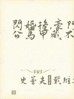 闪婚后,豪门老公马甲藏不住第三部