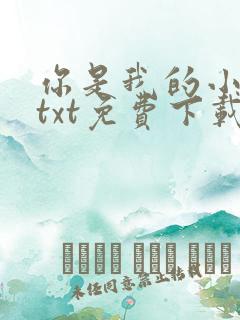 你是我的小确幸txt免费下载