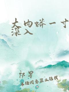 大肉蟒一寸寸地深入