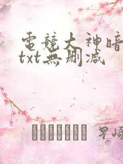 电竞大神暗恋我txt无删减