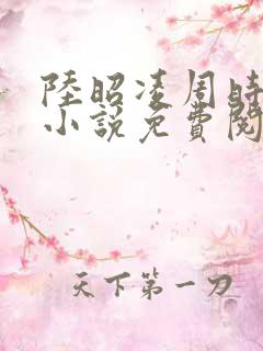 陆昭凌周时阅的小说免费阅读