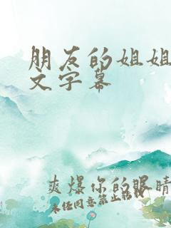 朋友的姐姐2中文字幕