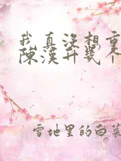 我真没想重生啊陈汉升几个女人