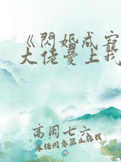 《闪婚成宠首富大佬爱上我》