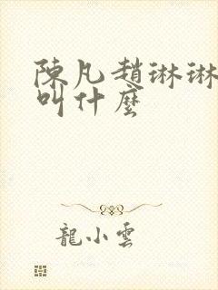 陈凡赵琳琳小说叫什么