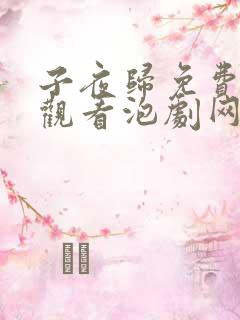 子夜归免费在线观看泡剧网