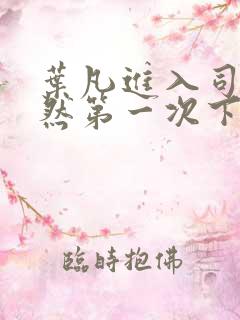 叶凡进入司徒嫣然第一次下载