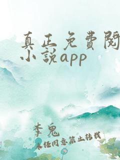 真正免费阅读的小说app