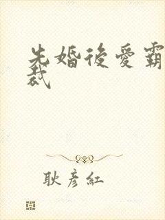 先婚后爱霸道总裁