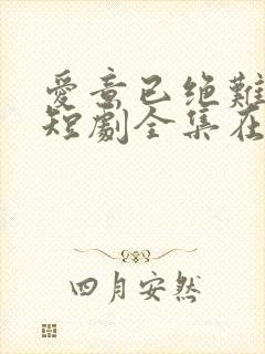 爱意已绝难再续短剧全集在线播放