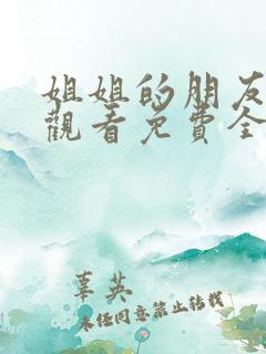姐姐的朋友在线观看免费全集高清完整版