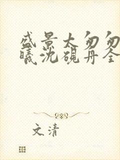 盛景太匆匆宁若曦沈砚舟全集阅读