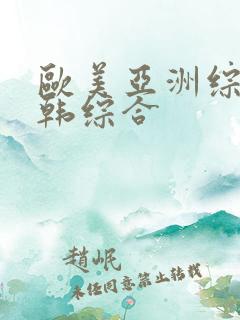 欧美亚洲综合日韩综合