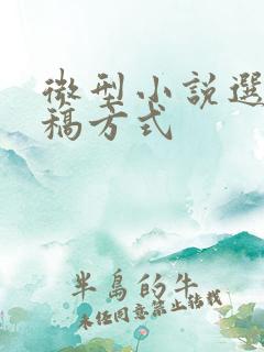 微型小说选刊投稿方式