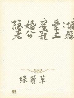 隐婚蜜爱:偏执老公宠上瘾正版