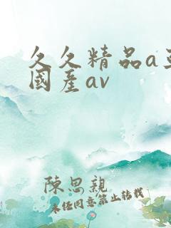 久久精品a亚洲国产av