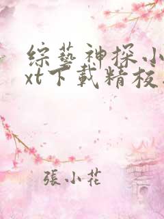 综艺神探小说txt下载精校版