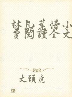 林凡叶惜小说免费阅读全文最新版