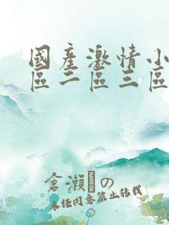 国产激情小说一区二区三区