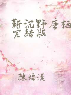 靳沉野唐栖雾已完结版