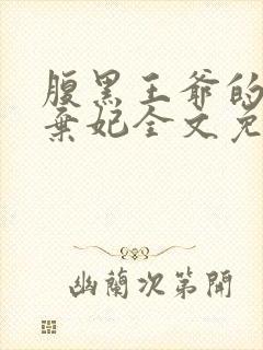 腹黑王爷的天价弃妃全文免费阅读
