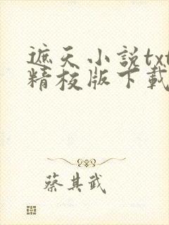 遮天小说txt精校版下载