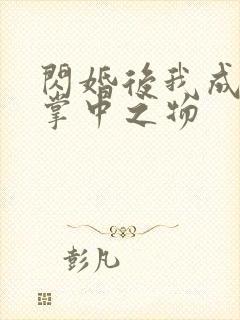 闪婚后我成大佬掌中之物
