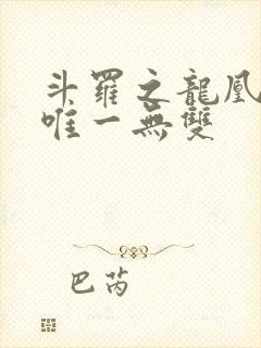 斗罗之龙凰传说唯一无双