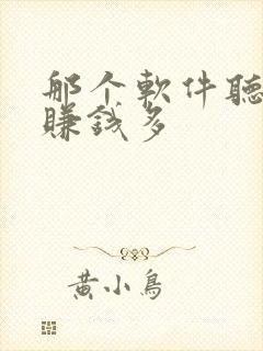 那个软件听小说赚钱多