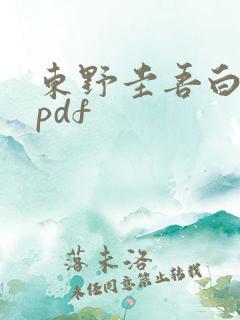 东野圭吾白夜行pdf