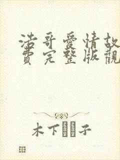 浩哥爱情故事免费完整版观看