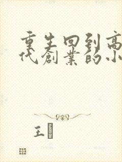 重生回到高中时代创业的小说