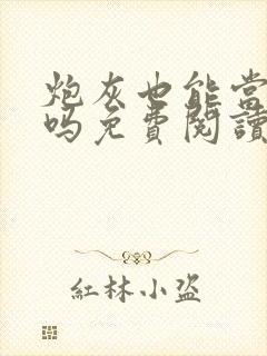 炮灰也能当老婆吗免费阅读全文