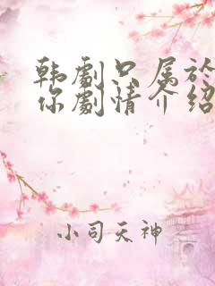韩剧只属于我的你剧情介绍