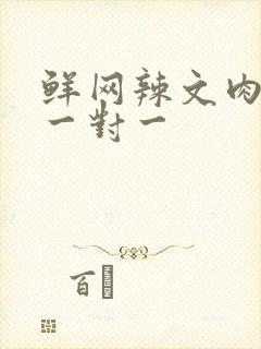 鲜网辣文肉高h一对一